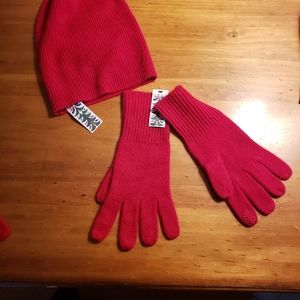 100% Cashmere Hat/glove set